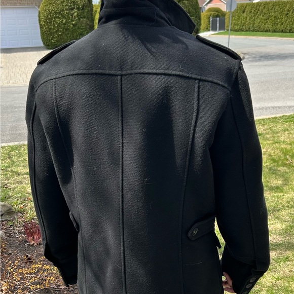 Men's Black Wool Jacket - Picture 3 of 7